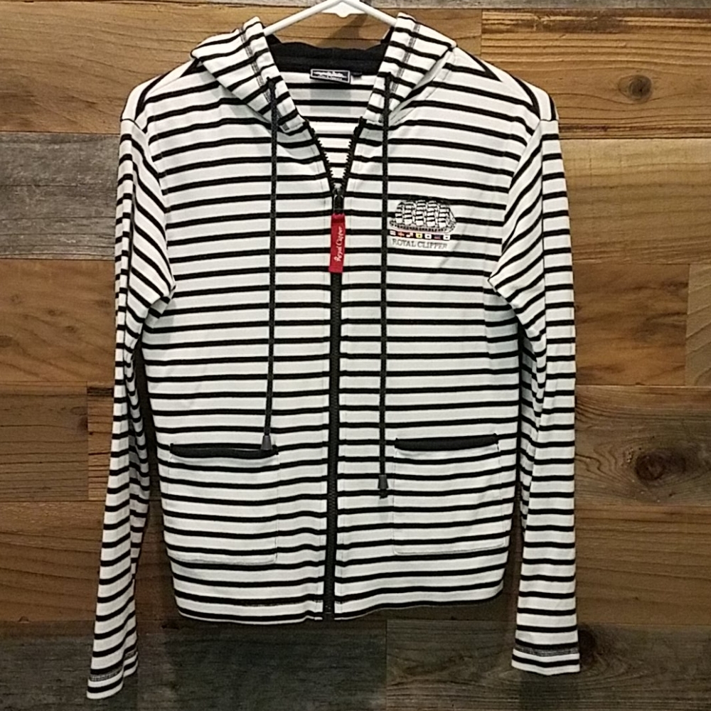 Striped, nautical hoodie